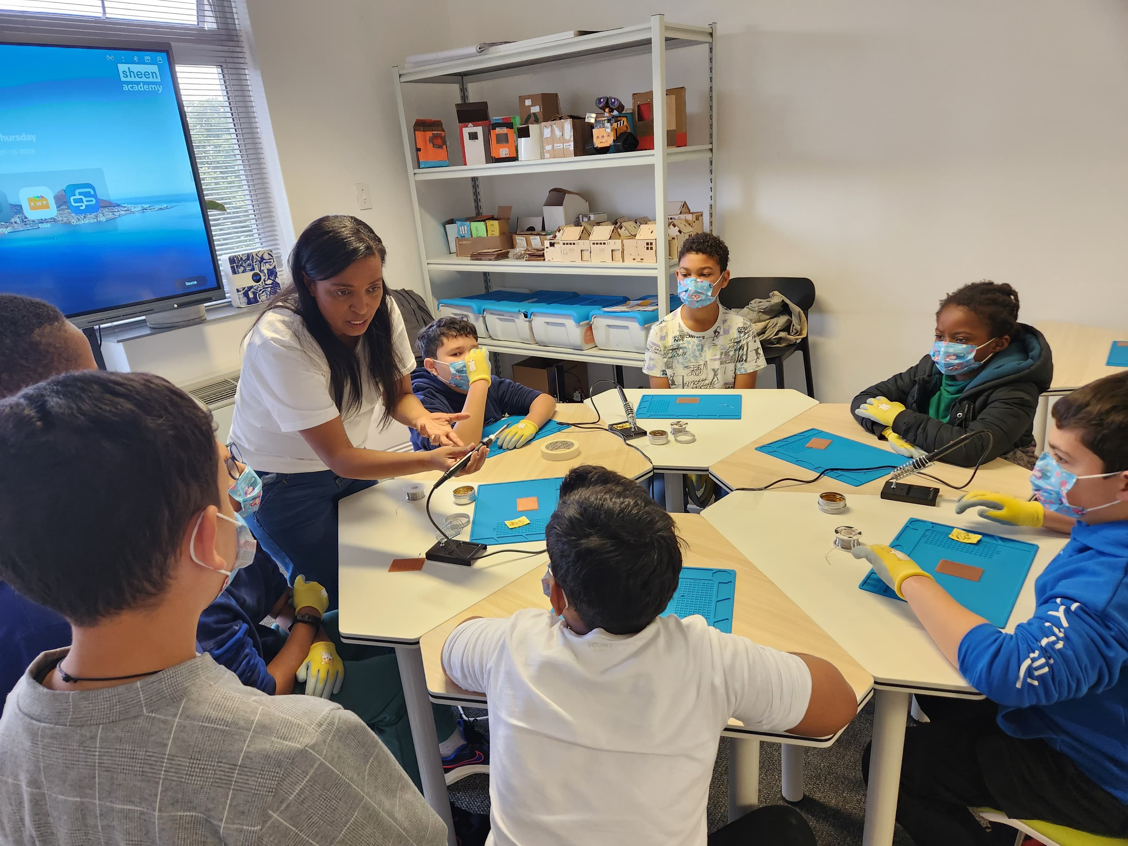 Students engaged in learning