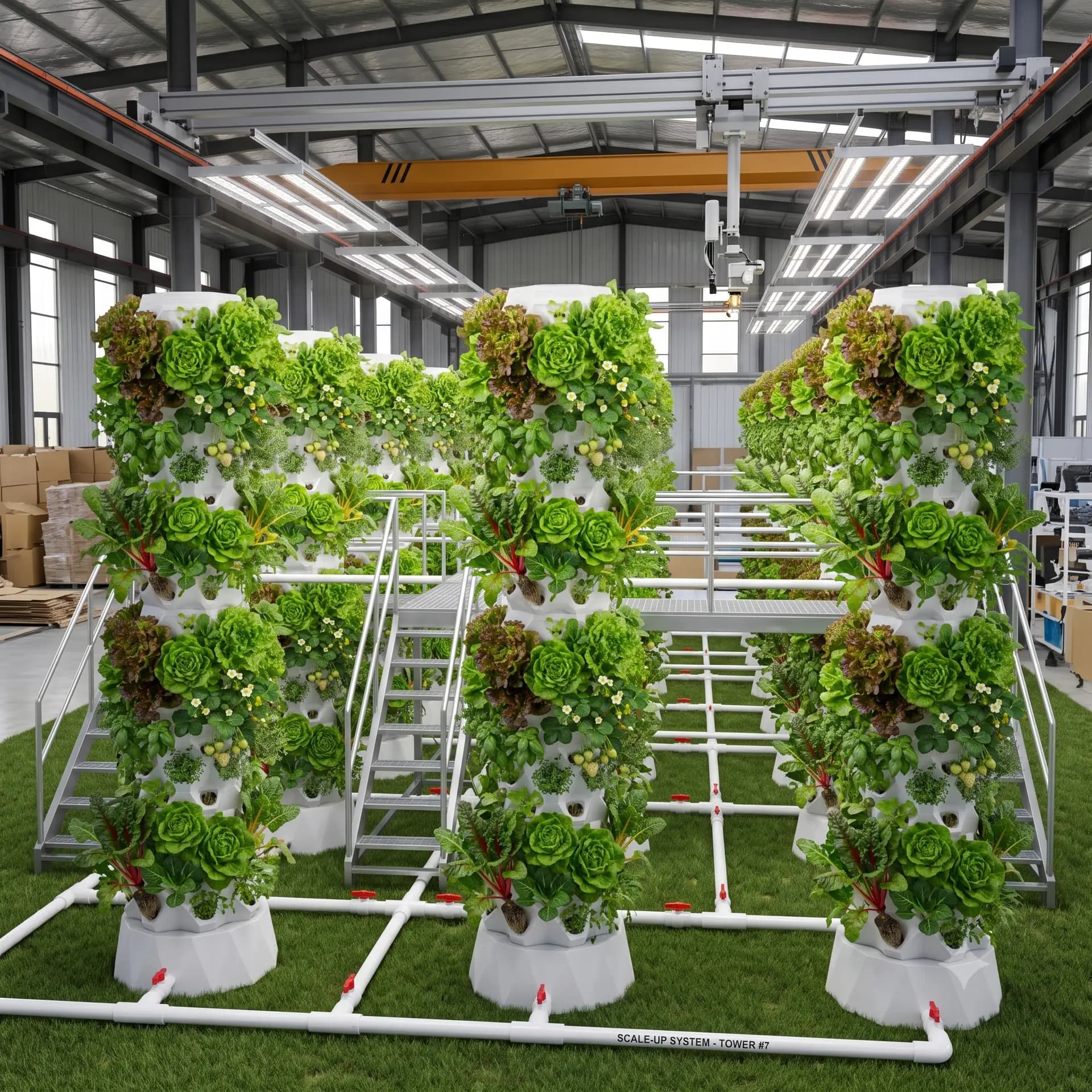 Hydroponic tower farm