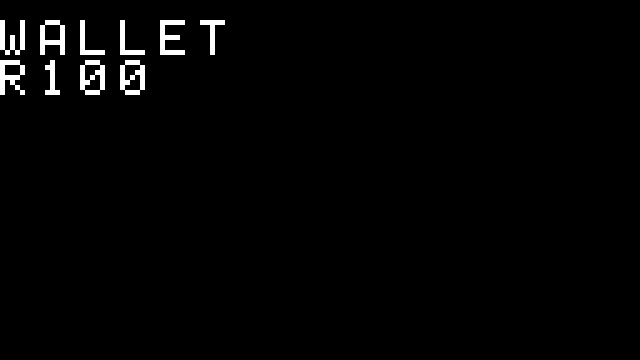 Lesson 1 · the wallet, running on the board