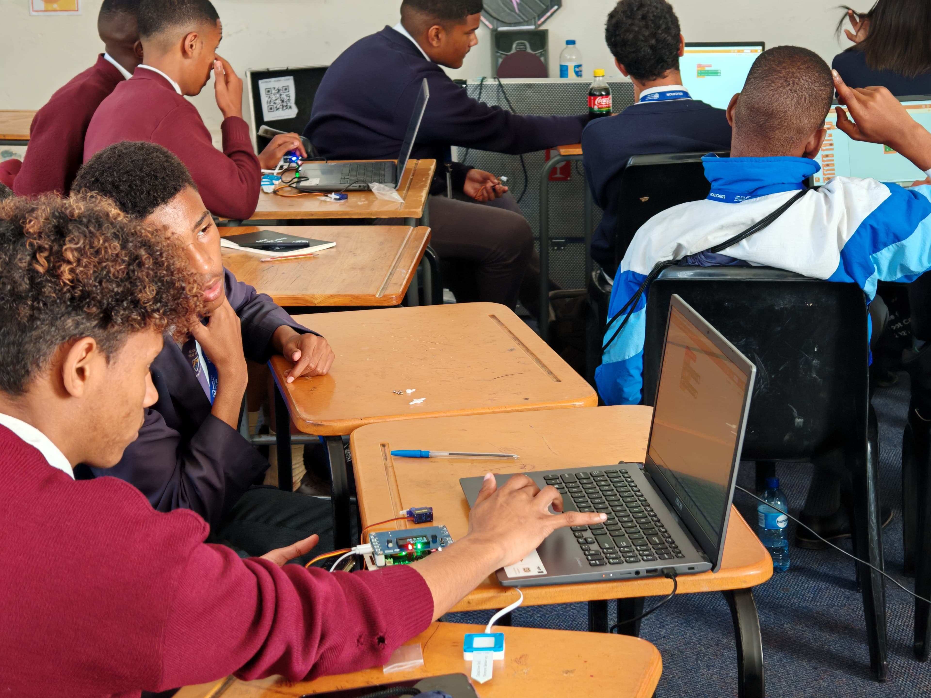 sheenbot∞ at Cape Academy STEM Bootcamp