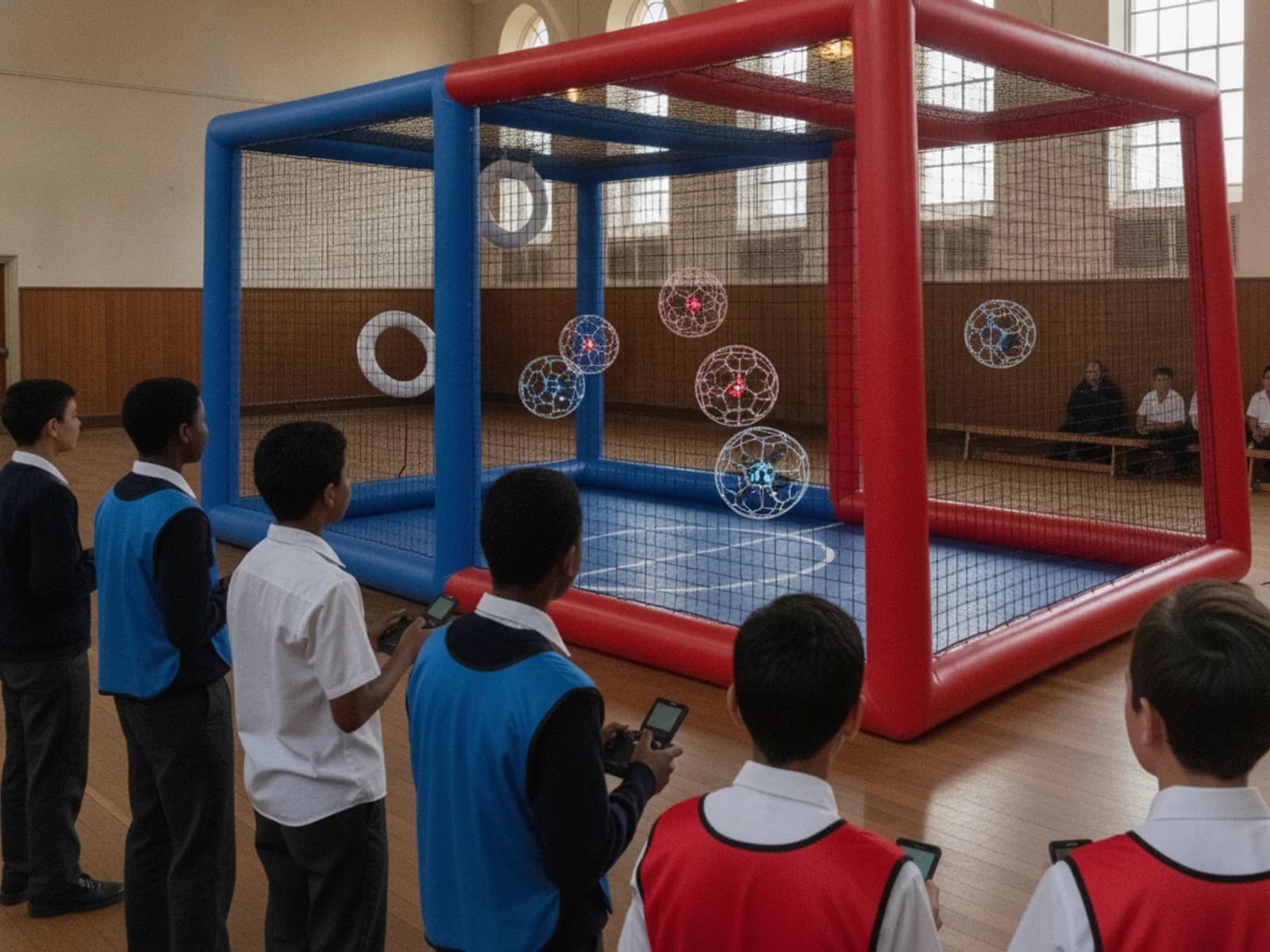 3-gegen-3 Drone Soccer