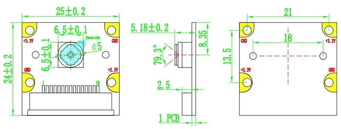 Compact form factor and wide field of view