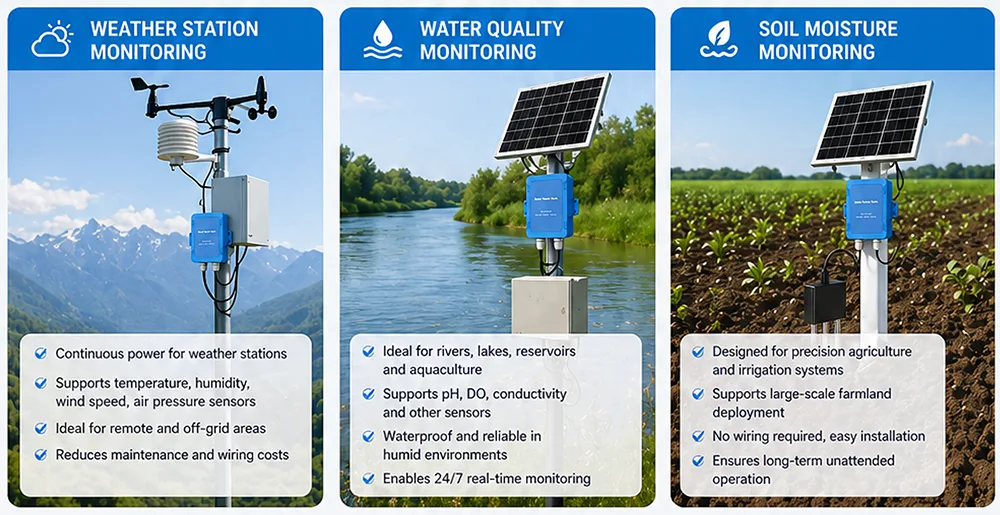 Ideal for off-grid environmental sensing