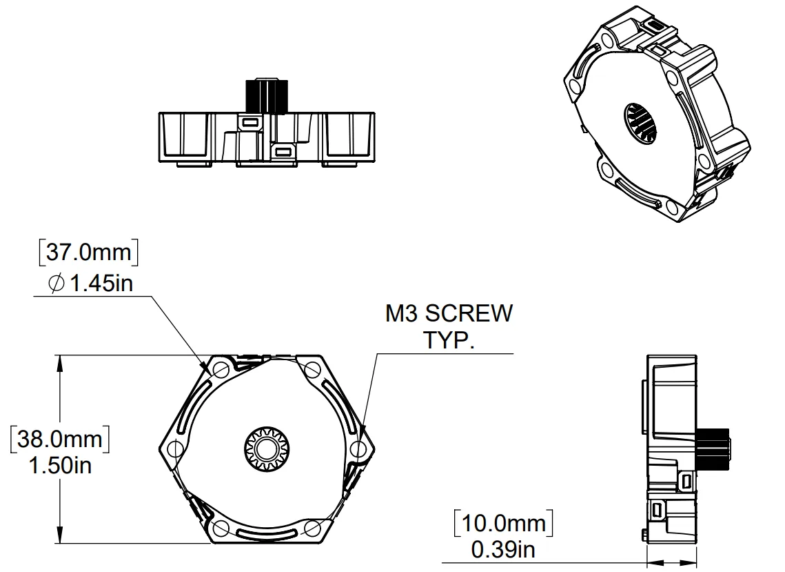 UltraPlanetary Cartridge - 5:1 technical drawing