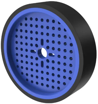 5614 Series Rhino Wheel (14mm Bore, 120mm Diameter, 30A Durometer)