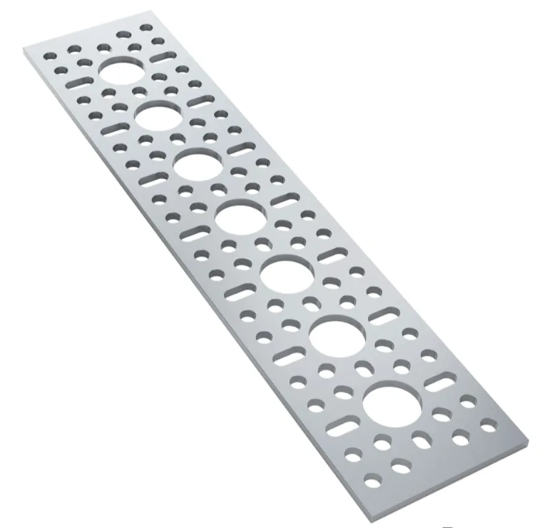 3123 Series Pattern Plate (1 x 3 Hole, 43 x 96mm)