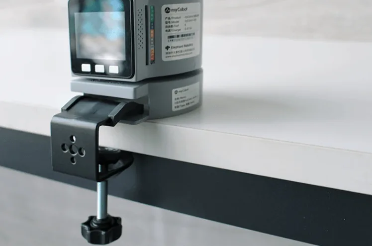 Simple desk-edge clamp installation
