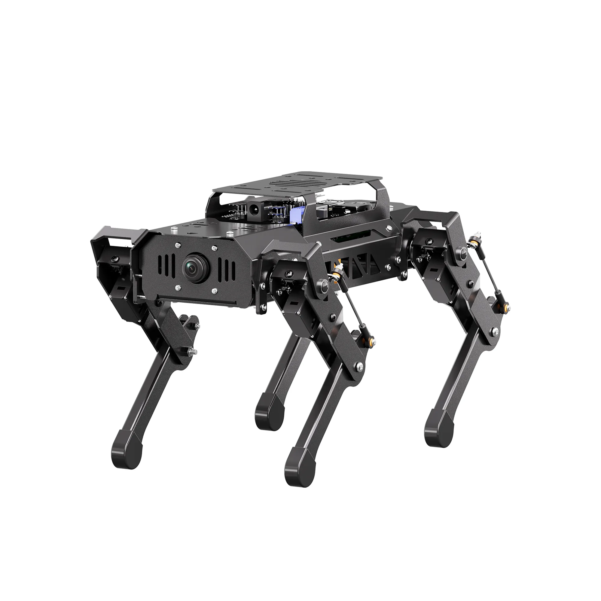 Hiwonder PuppyPi ROS Quadruped Robot with Raspberry Pi, Integrated with Large AI Model (ChatGPT), Supports AI Vision, Voice Interaction, LiDAR, and Robotic Arm Attachment