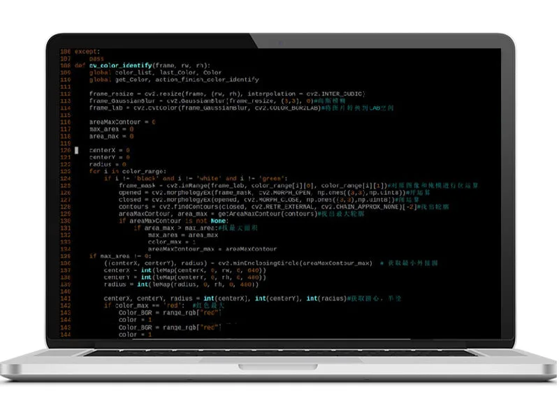 Annotated Python code