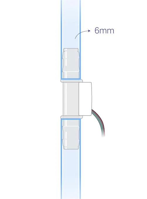 Non-contact tube fluid sensing