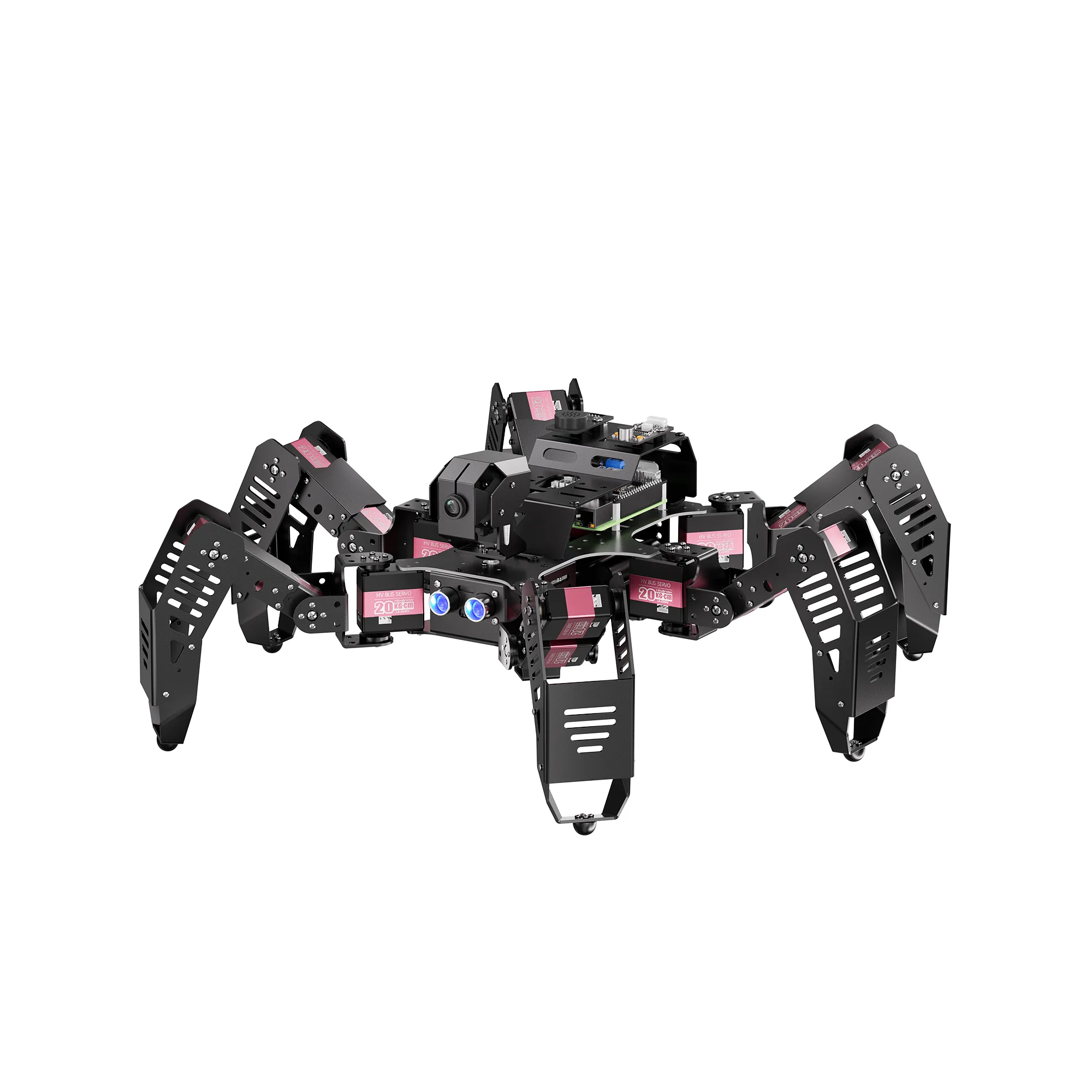 Hiwonder SpiderPi: AI Intelligent Visual Hexapod Robot Powered by Raspberry Pi 5