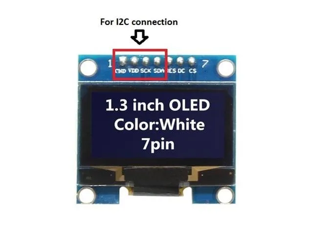 1.3-Inch 128x64 Blue SPI OLED Display Module (SH1106)