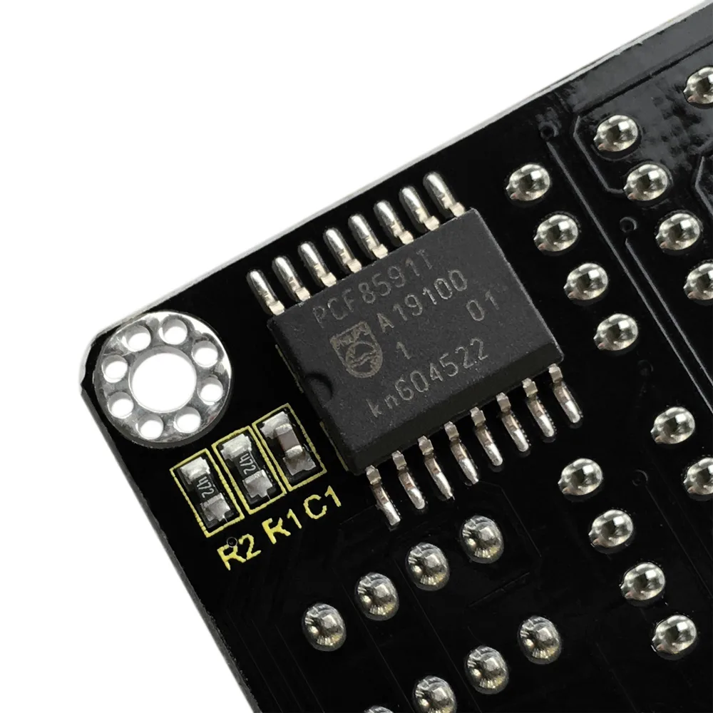 Integrated PCF8591 converter chip