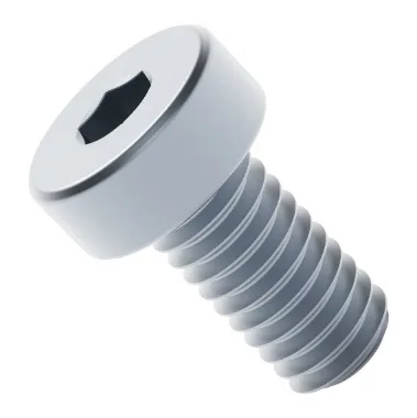 2804 Series Zinc-Plated Steel Low Profile Socket Head Screw (M4 x 0.7mm, 8mm Length)