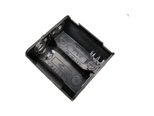 2 x D Cell Battery Holder with Snap Terminal