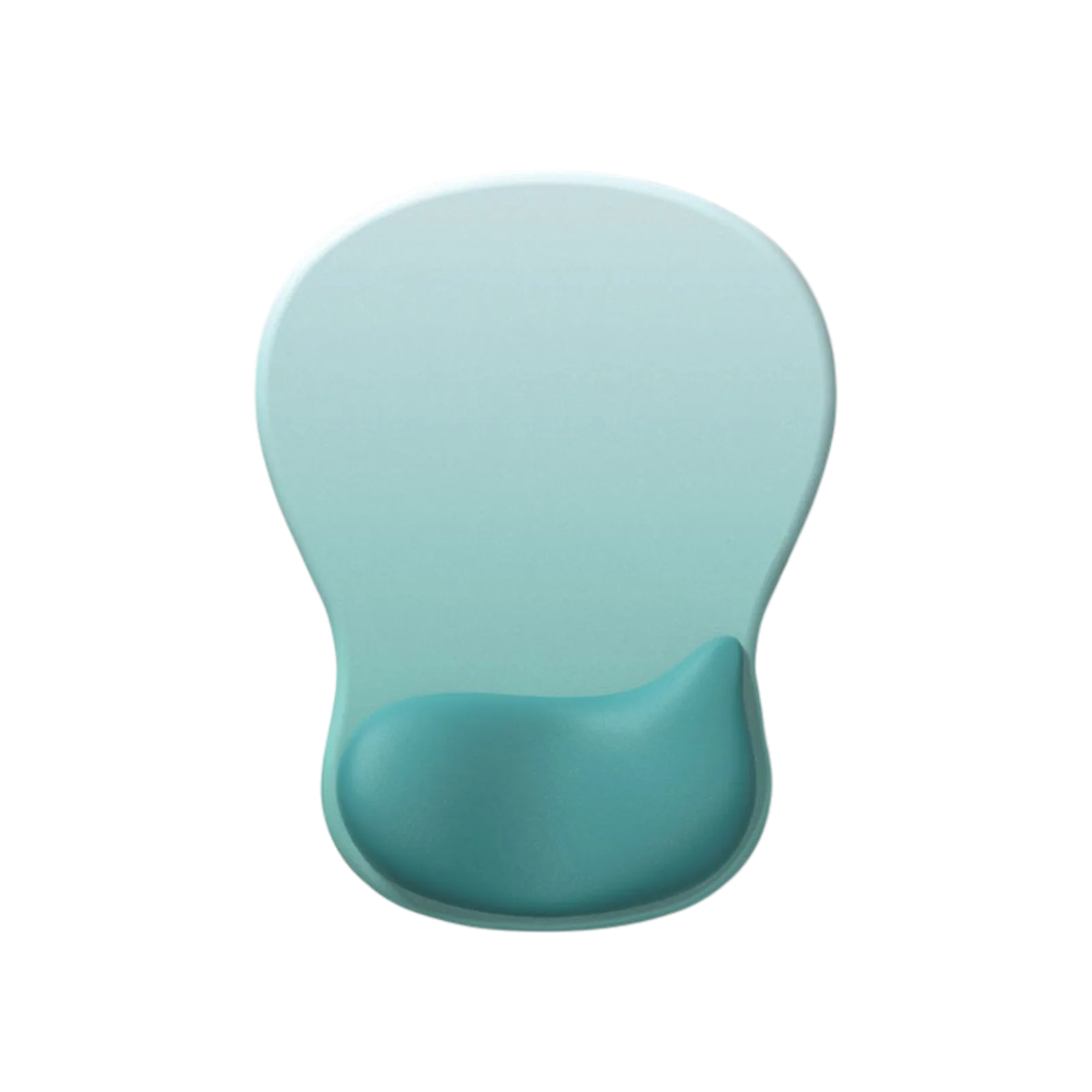 Ergonomic Gel Mouse Pad with Wrist Support & Non-Slip Base - Aqua Blue Gradient