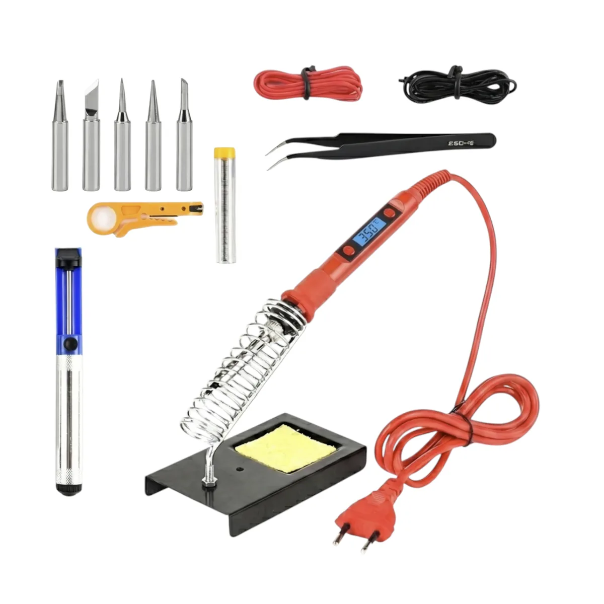 15-in-1 80W Professional Digital Soldering Iron Kit - (180 C - 480 C)