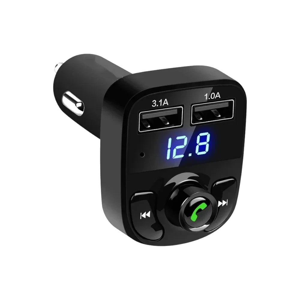 Triple-Port Bluetooth 5.0 FM Transmitter & PD Fast Charger - RGB Edition