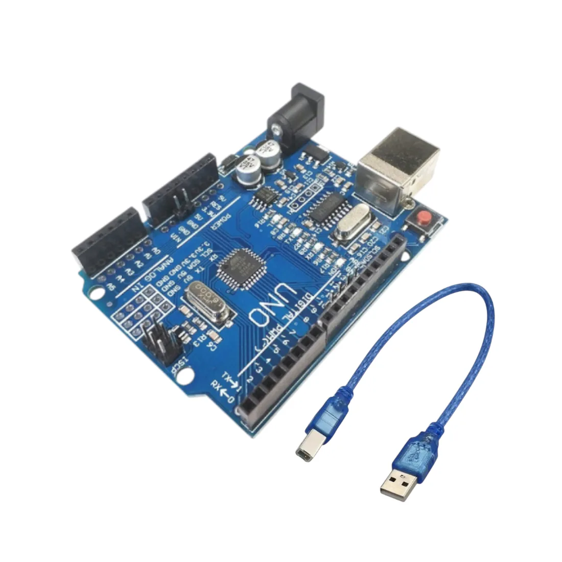 UNO R3 Development Board (CH340 Improved Version) — Board + Micro USB Cable