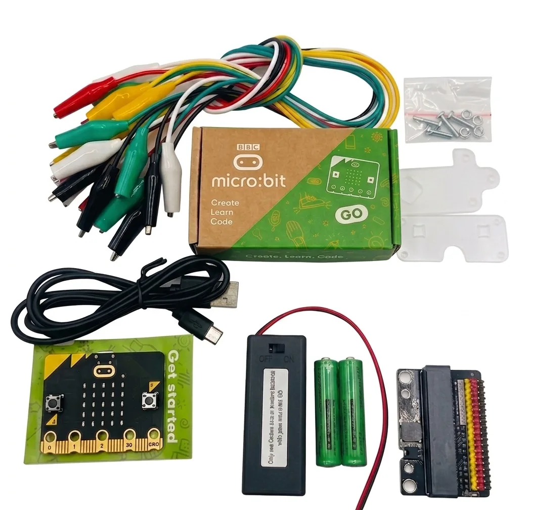 BBC micro:bit v2 Go Kit with Expansion Board & Alligator Clips