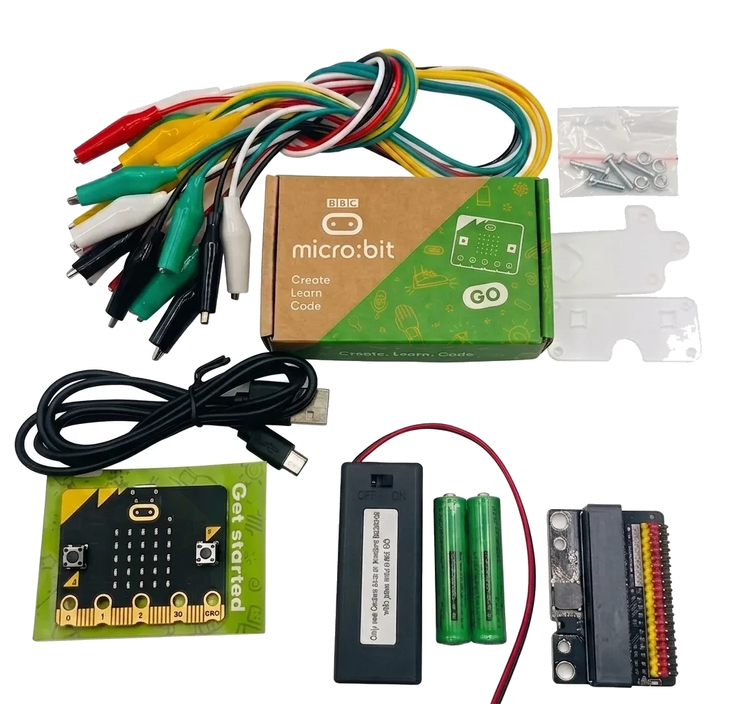 BBC micro:bit v2 Go Kit with Expansion Board & Alligator Clips