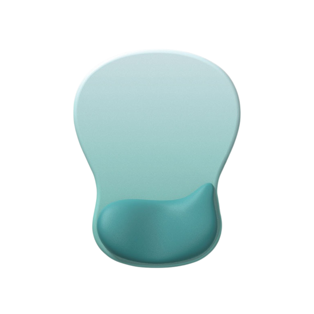 Ergonomic Gel Mouse Pad with Wrist Support & Non-Slip Base - Aqua Blue Gradient