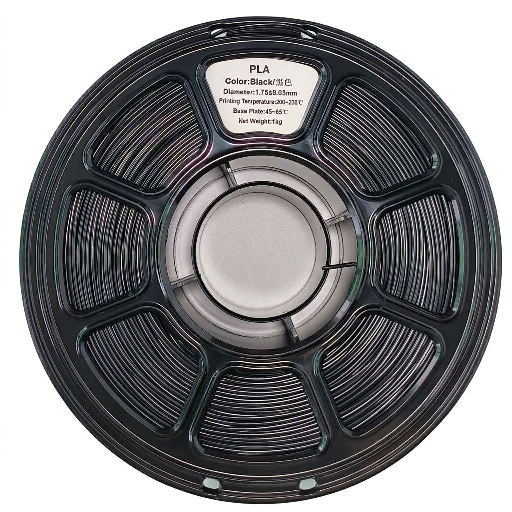 Premium 1.75mm PLA 3D Printer Filament 1kg Spool - Silver Grey