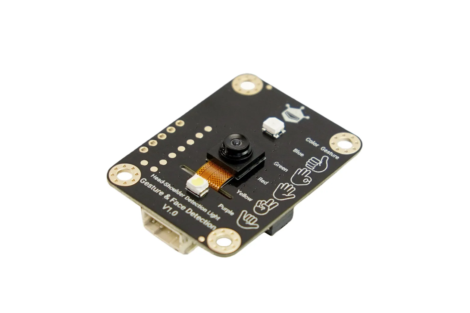 Gravity: Offline Edge AI Gesture & Face Detection Sensor – 5 Gestures, 10 Faces, 3m (Arduino/ RPi/ ESP32)