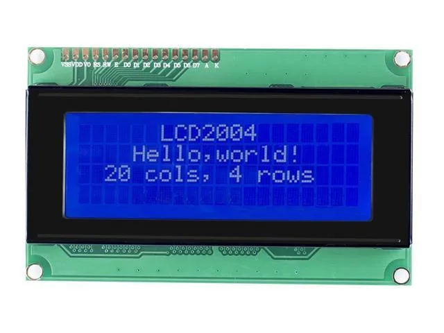 20x4 Character LCD Module with Blue Backlight, 3.3V