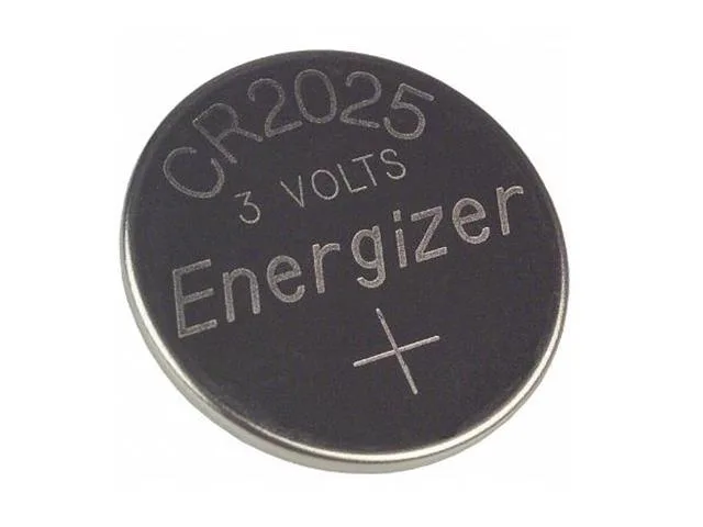 Energizer CR2025 3V Lithium Coin Cell Battery, 170 mAh