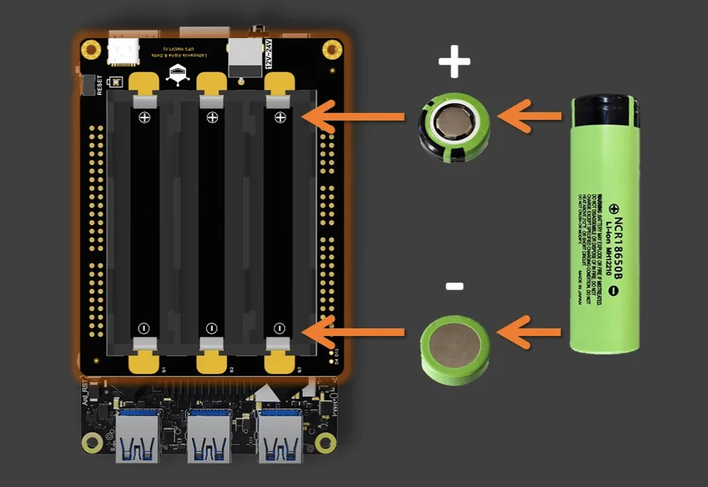 Battery setup and installation order