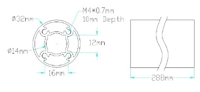 6103 Series goTUBE (288mm Length) technical drawing