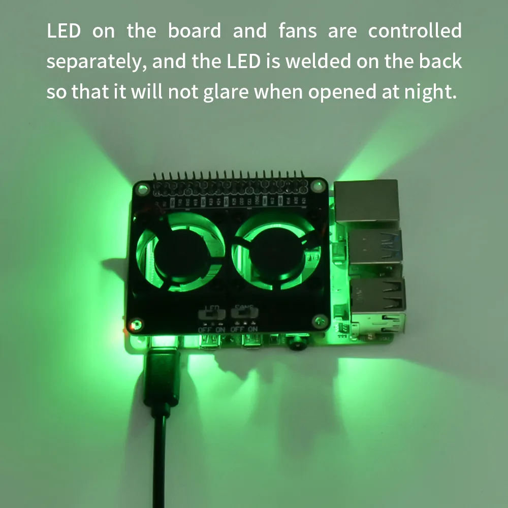 Independent glare-free LED indicator