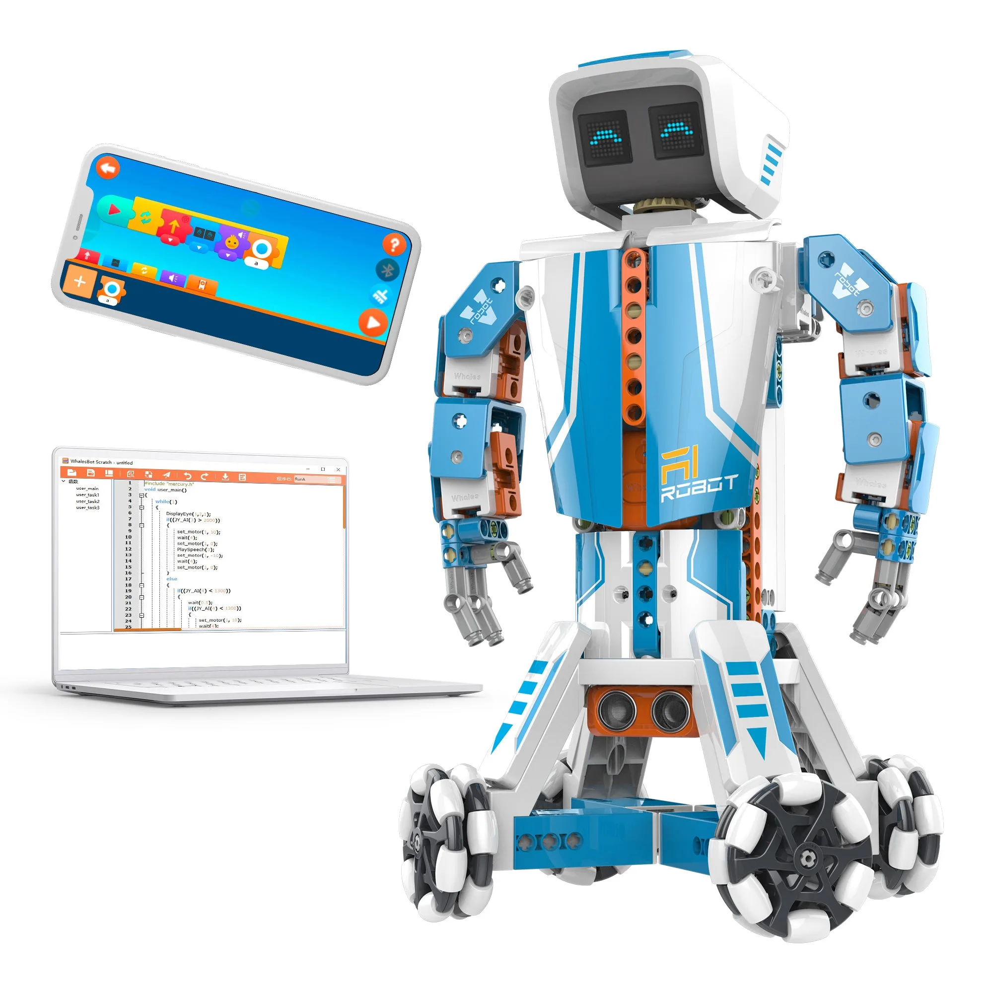 WhalesBot E9 Pro Programming Robot For Teens Ages 12+