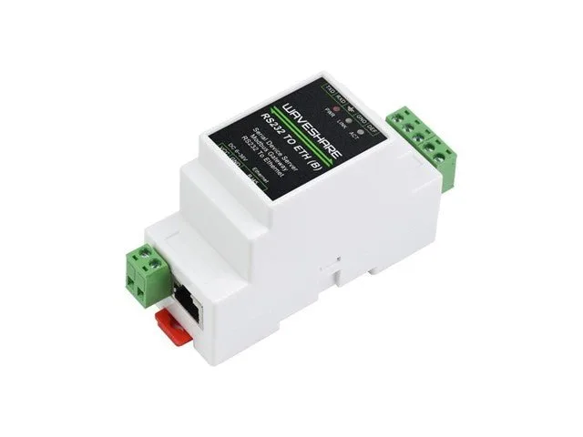 Waveshare Industrial RS232 to PoE Ethernet Serial Server