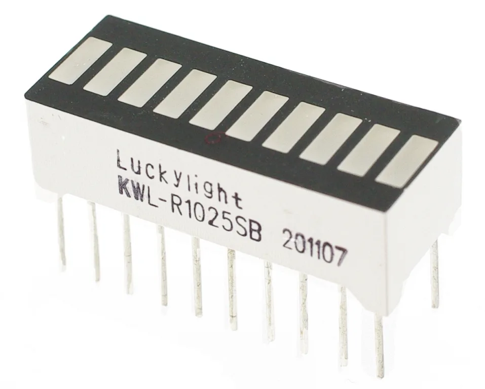 10 Segment LED Bar Graph - Red