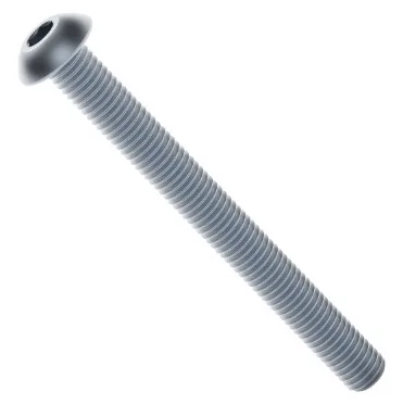 2802 Series Zinc-Plated Steel Button Head Screw (M4 x 0.7mm, 40mm Length)