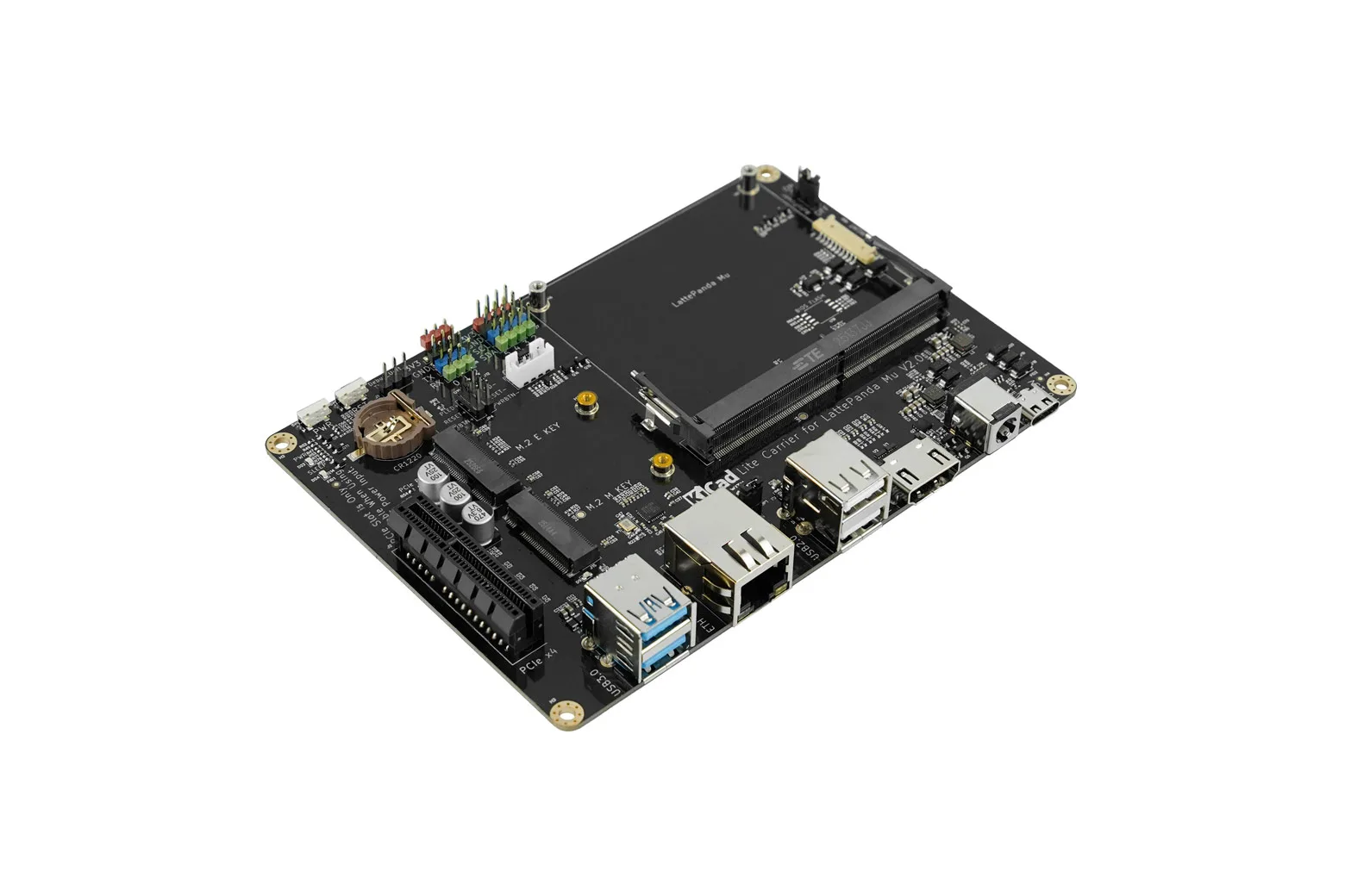 Lite Carrier Board for LattePanda Mu Compute Module (USB 3.0, Ethernet, PCIe 3.0, M.2 M key, HDMI)