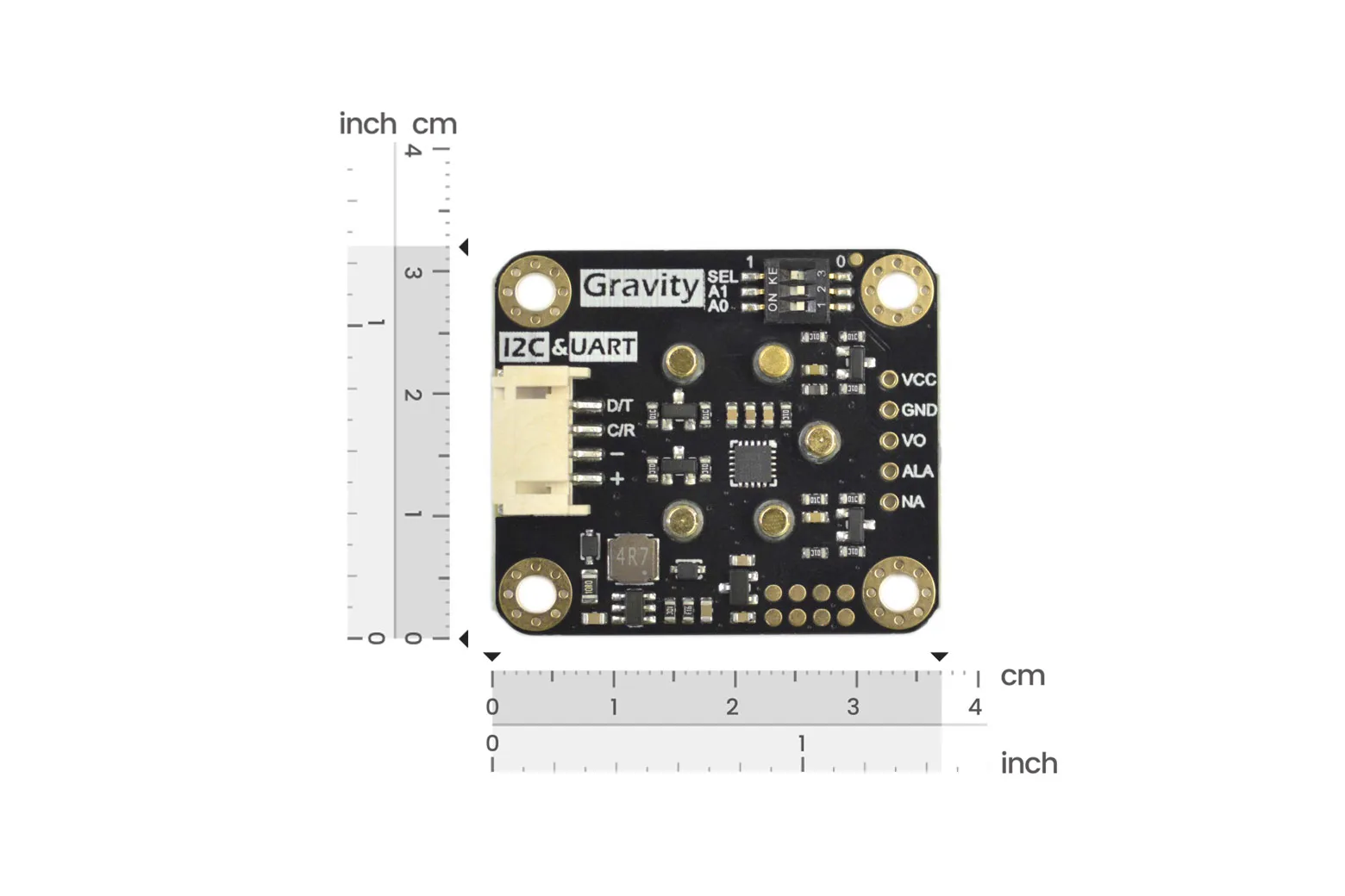 Gravity: Factory Calibrated Electrochemical Hydrogen Sensor (0-1000ppm, I2C&UART)