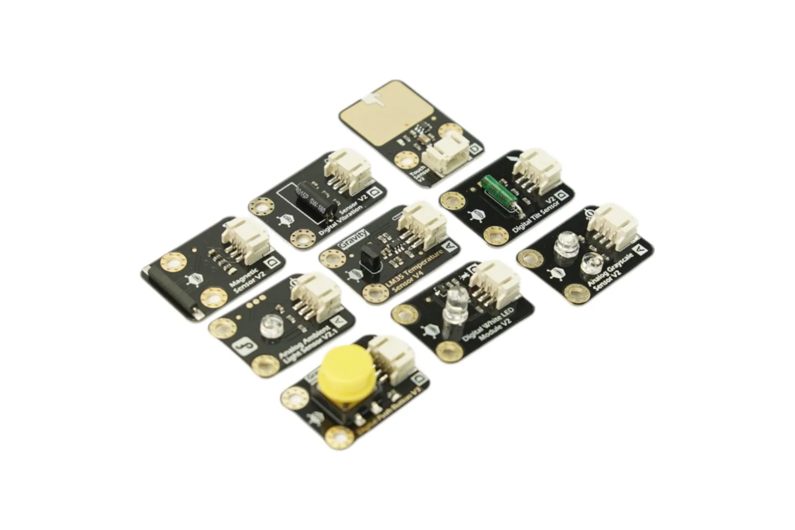 Gravity: 9 PCS Sensor Starter Kit for Arduino