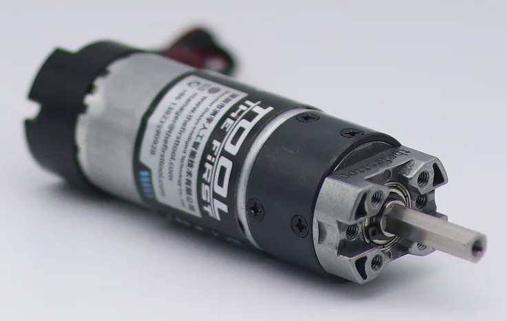 7203 Series Planetary Gear Motor (3.7:1 Ratio, 24mm Length 8mm REX Shaft, 1620 RPM, 3.3 - 5V Encoder)