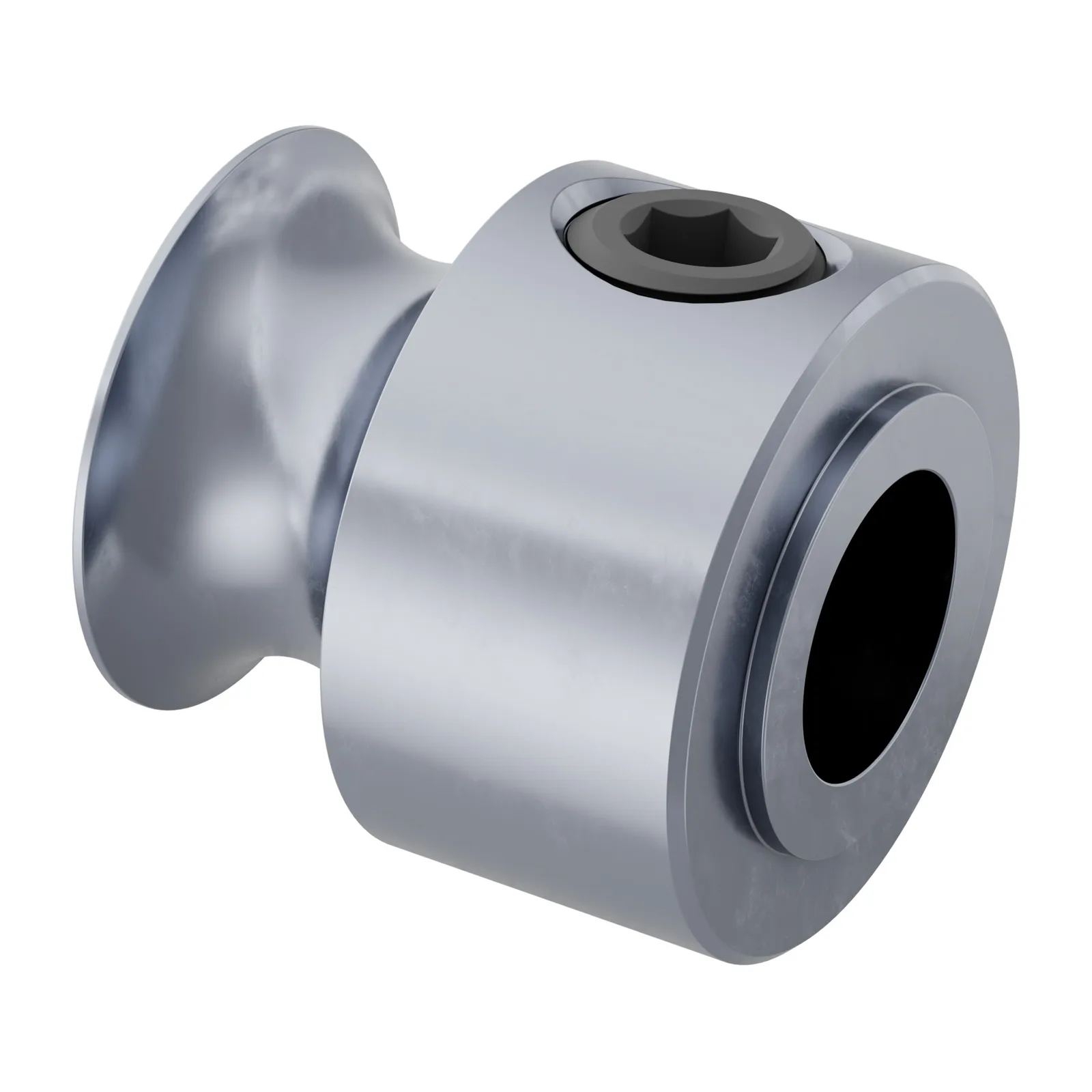 5401 Series Set Screw Round Belt Pulley (4mm Bore, 8mm PD)