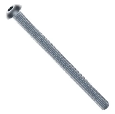 2802 Series Zinc-Plated Steel Button Head Screw (M4 x 0.7mm, 55mm Length)