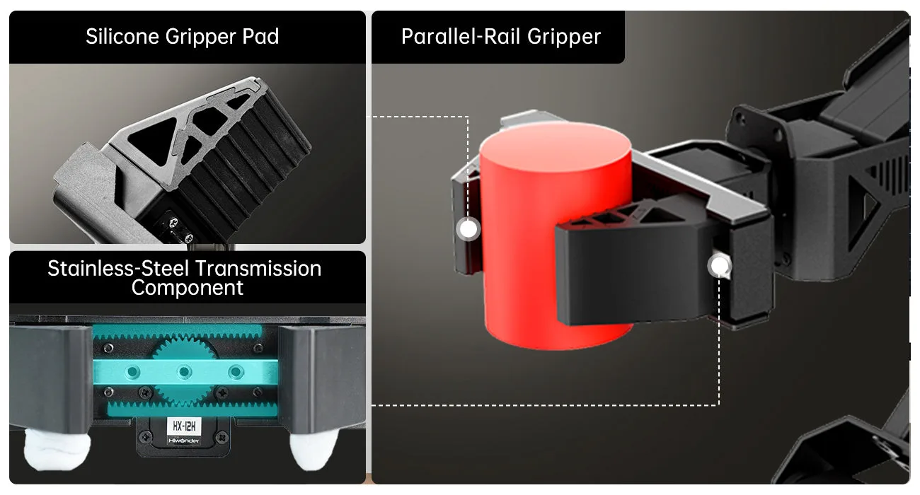 Durable parallel-rail gripper