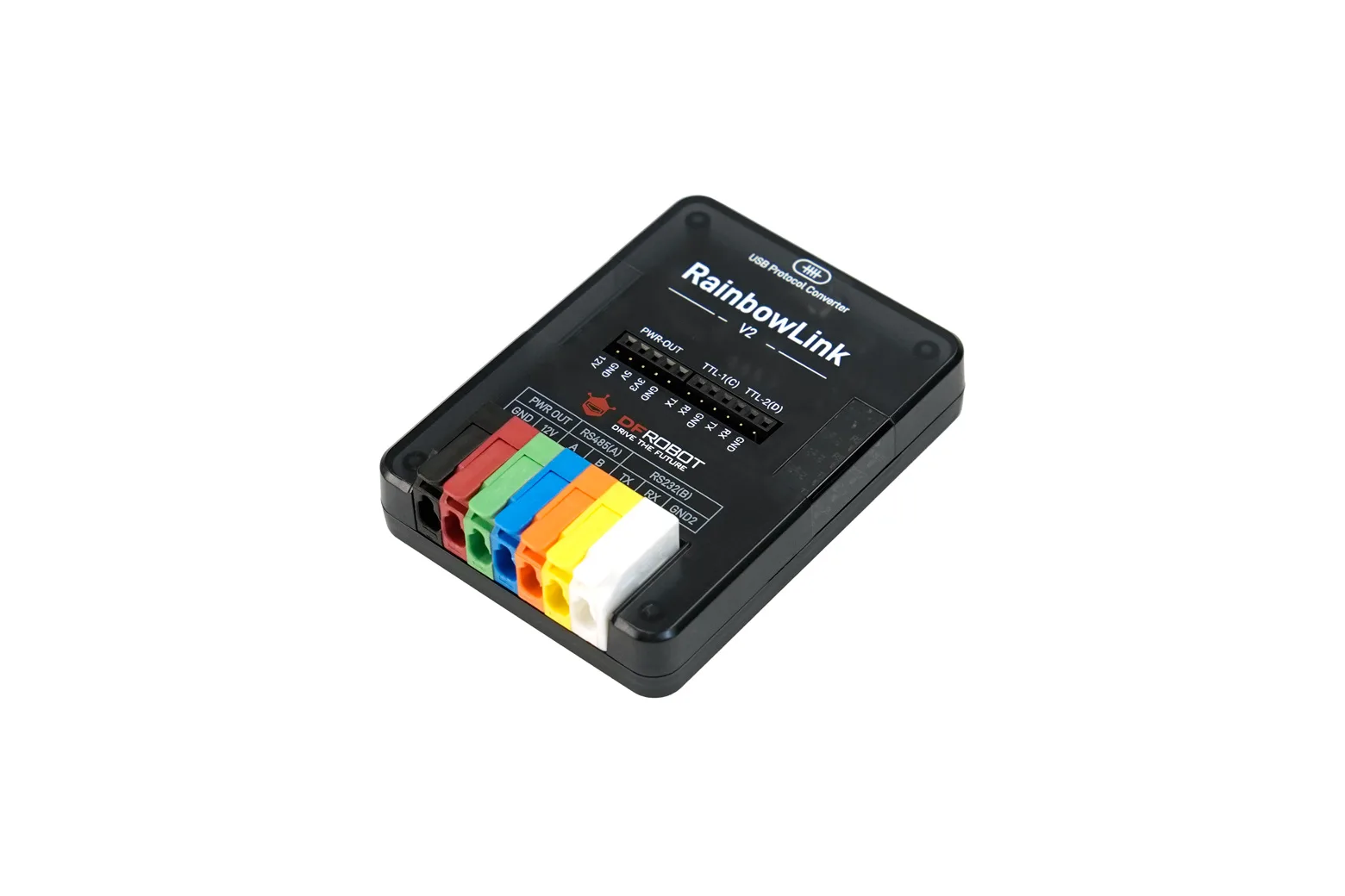 RainbowLink V2: 4-Channel Isolated USB to Serial Converter (RS485/RS232/Dual TTL) with Built-in 12V Power Supply