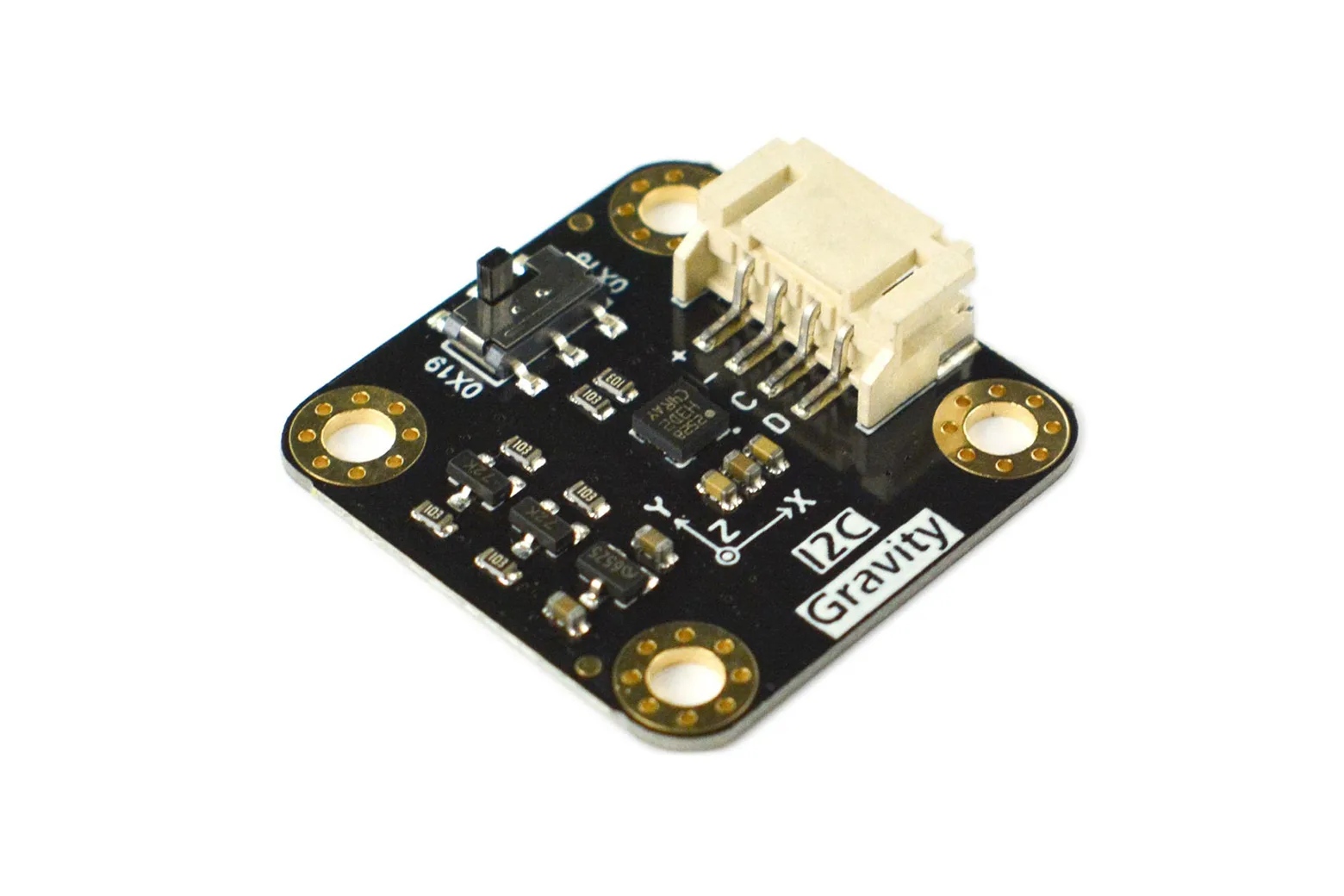 Gravity: I2C H3LIS200DL Triple Axis Accelerometer (±100g/±200g)