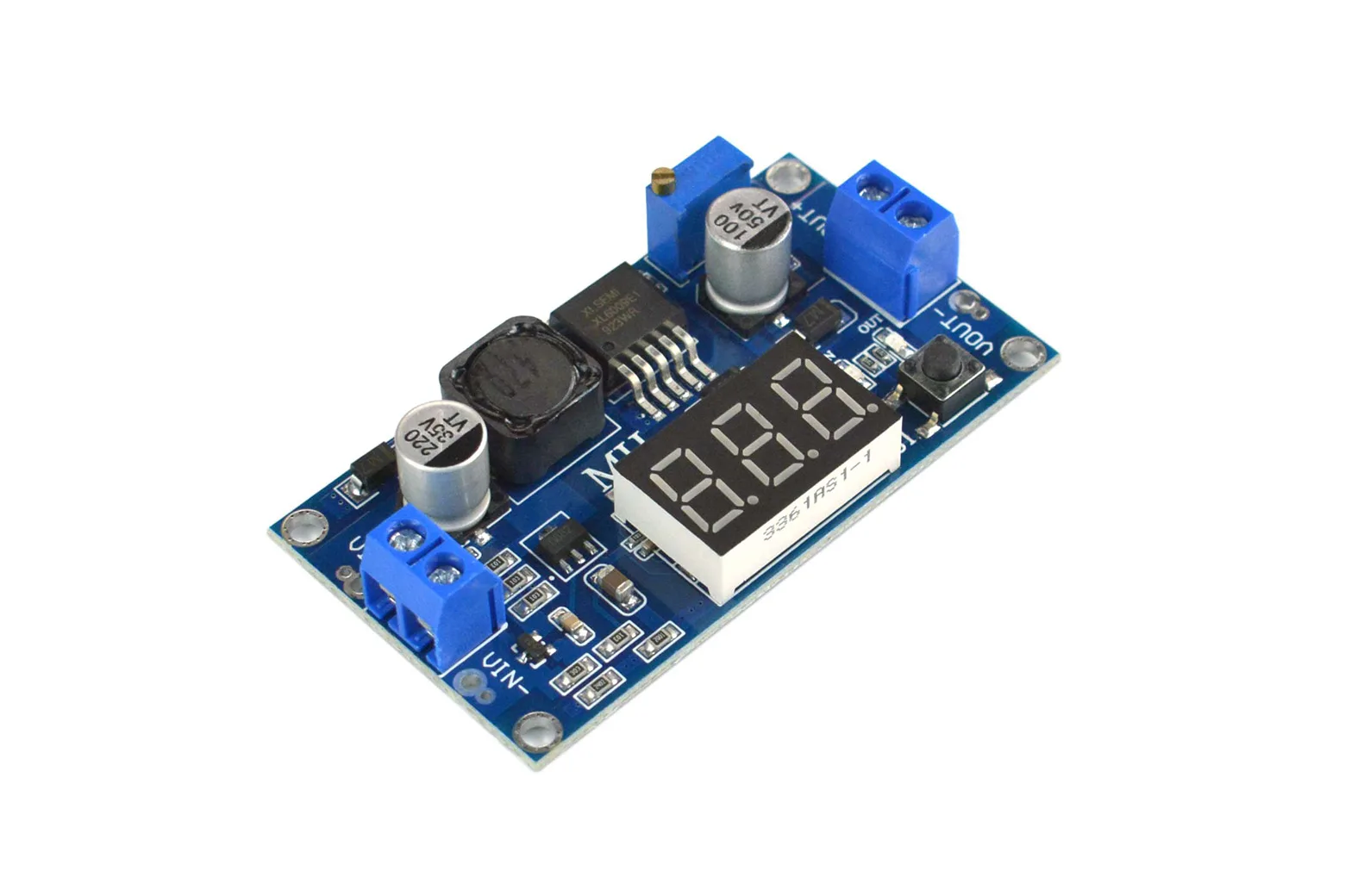 20W Adjustable DC-DC Boost Converter with Digital Display