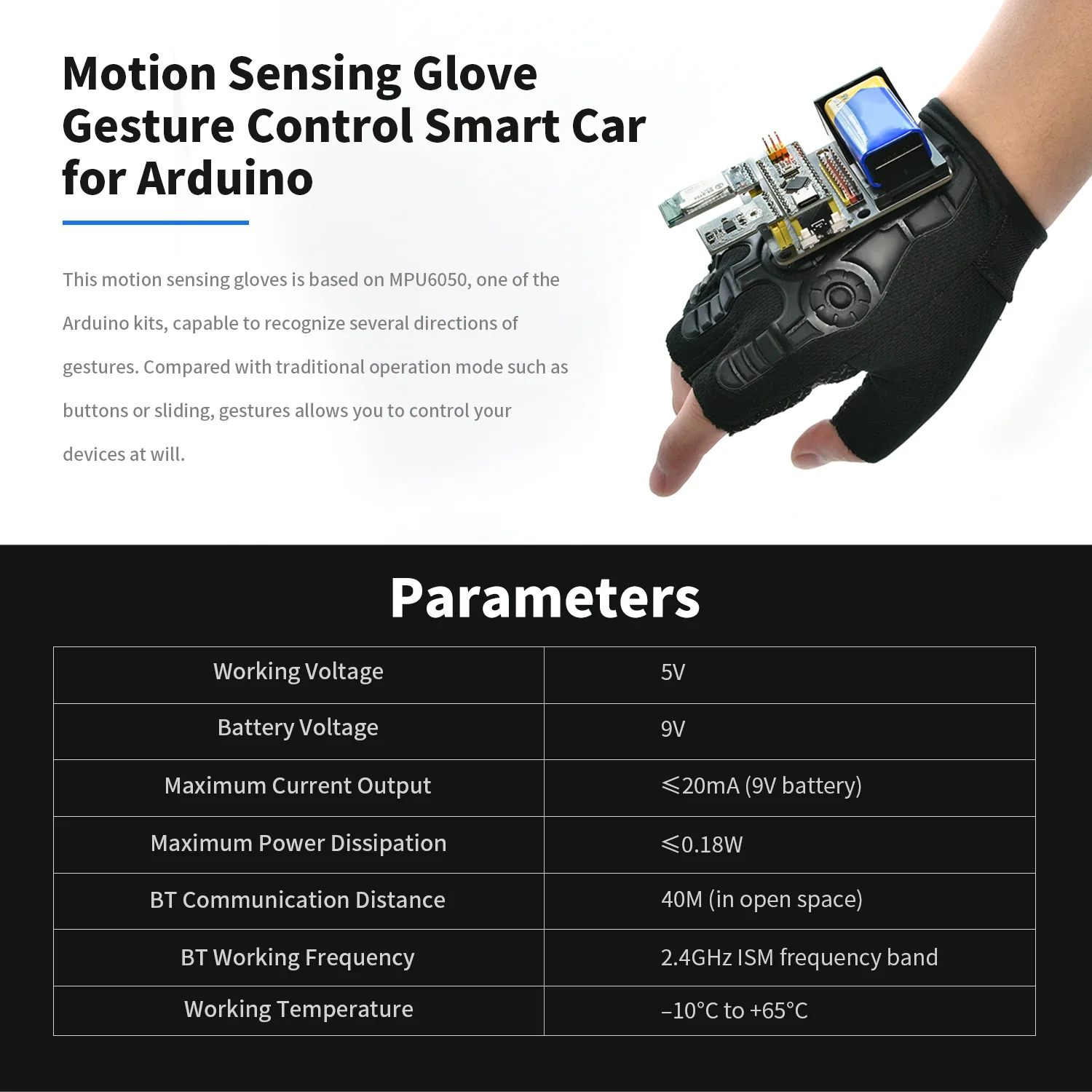 Gesture recognition with MPU6050