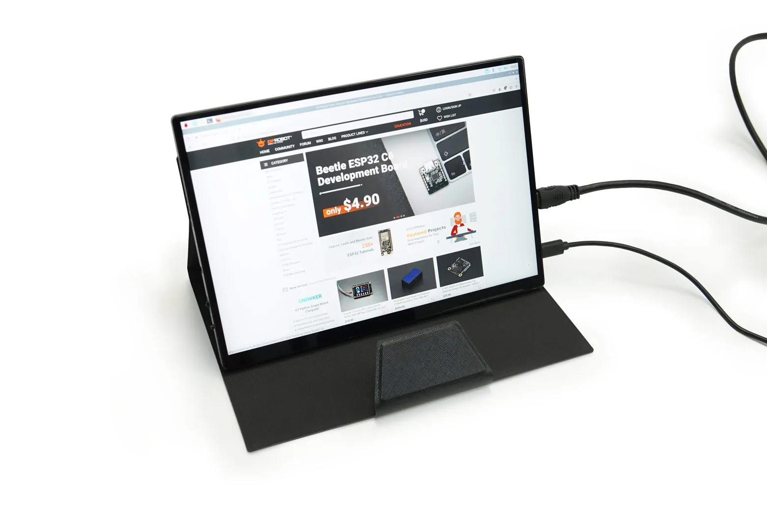 10.5 Inch 1920x1280 LED Touch Portable Monitor for Raspberry Pi / NVIDIA / LattePanda