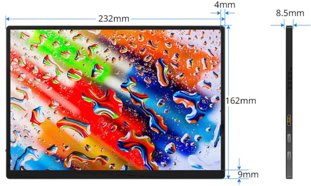 Compact dimensions and protective stand
